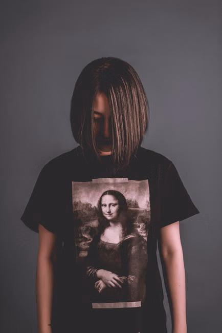 Camiseta Oversized Preta Estampada